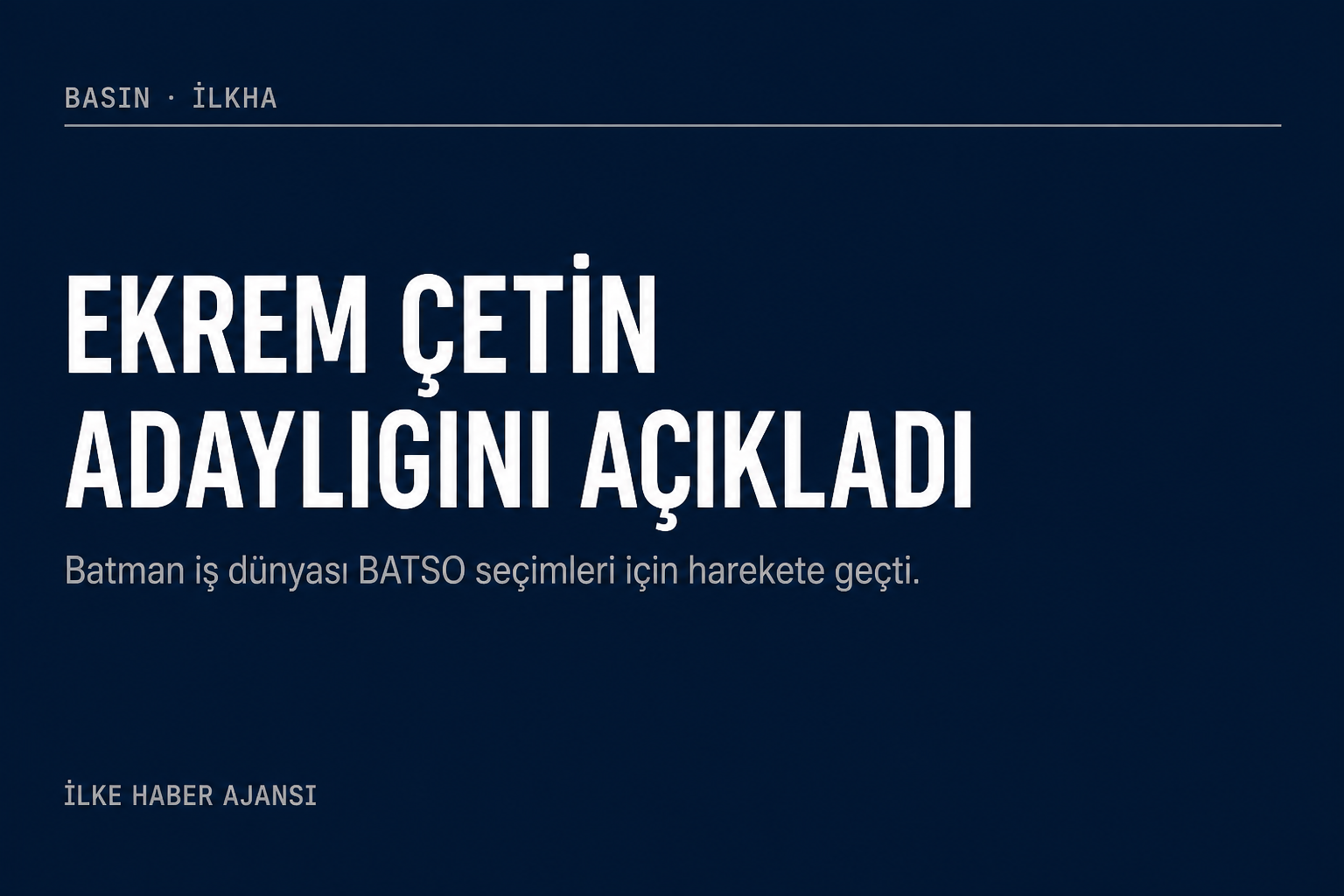 Batman iş dünyası BATSO seçimleri için harekete geçti